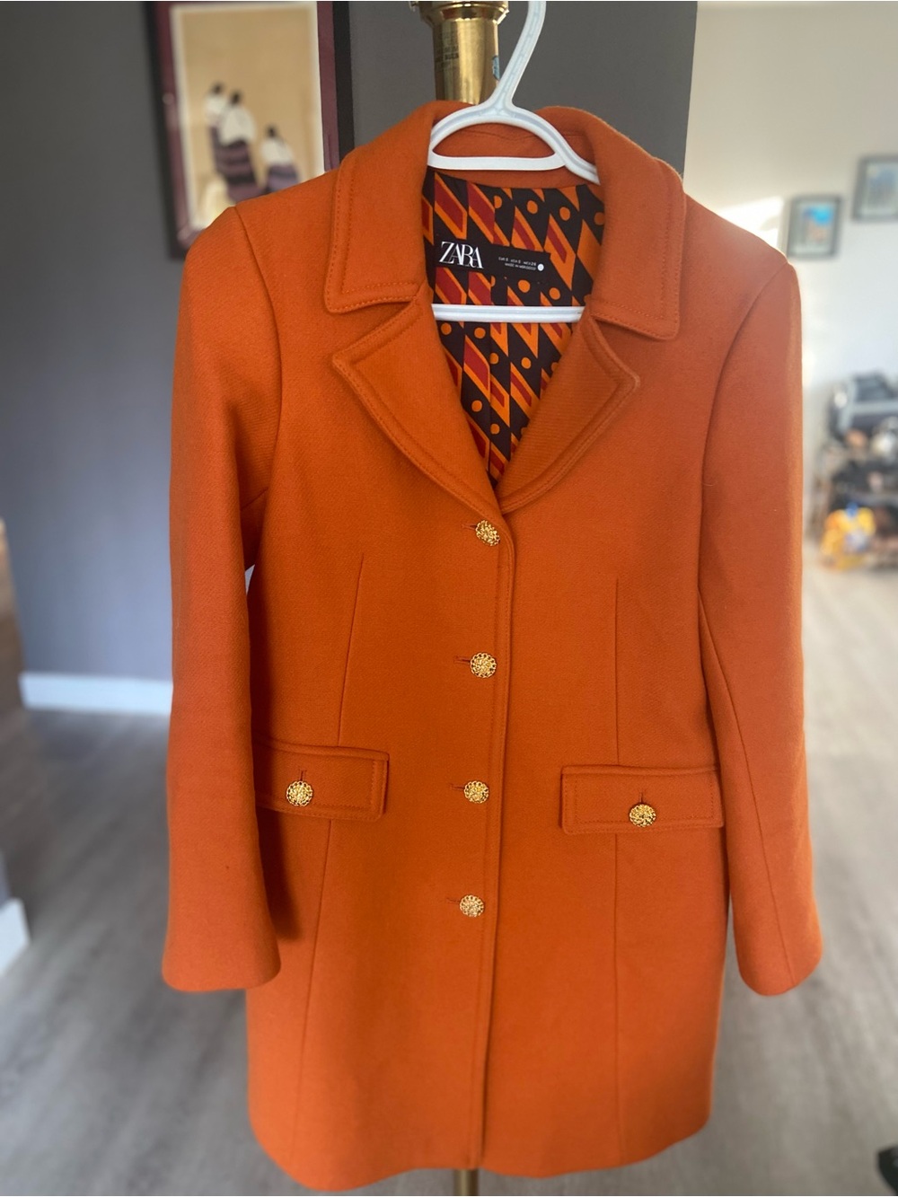 Zara wool coat small